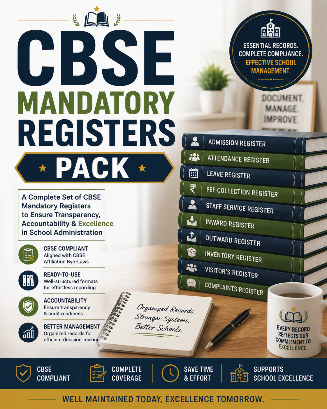CBSE Mandatory Registers Pack