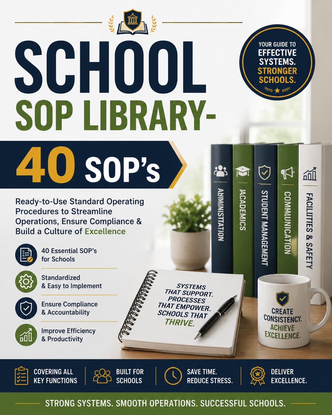 School SOP Library — 40 SOPs