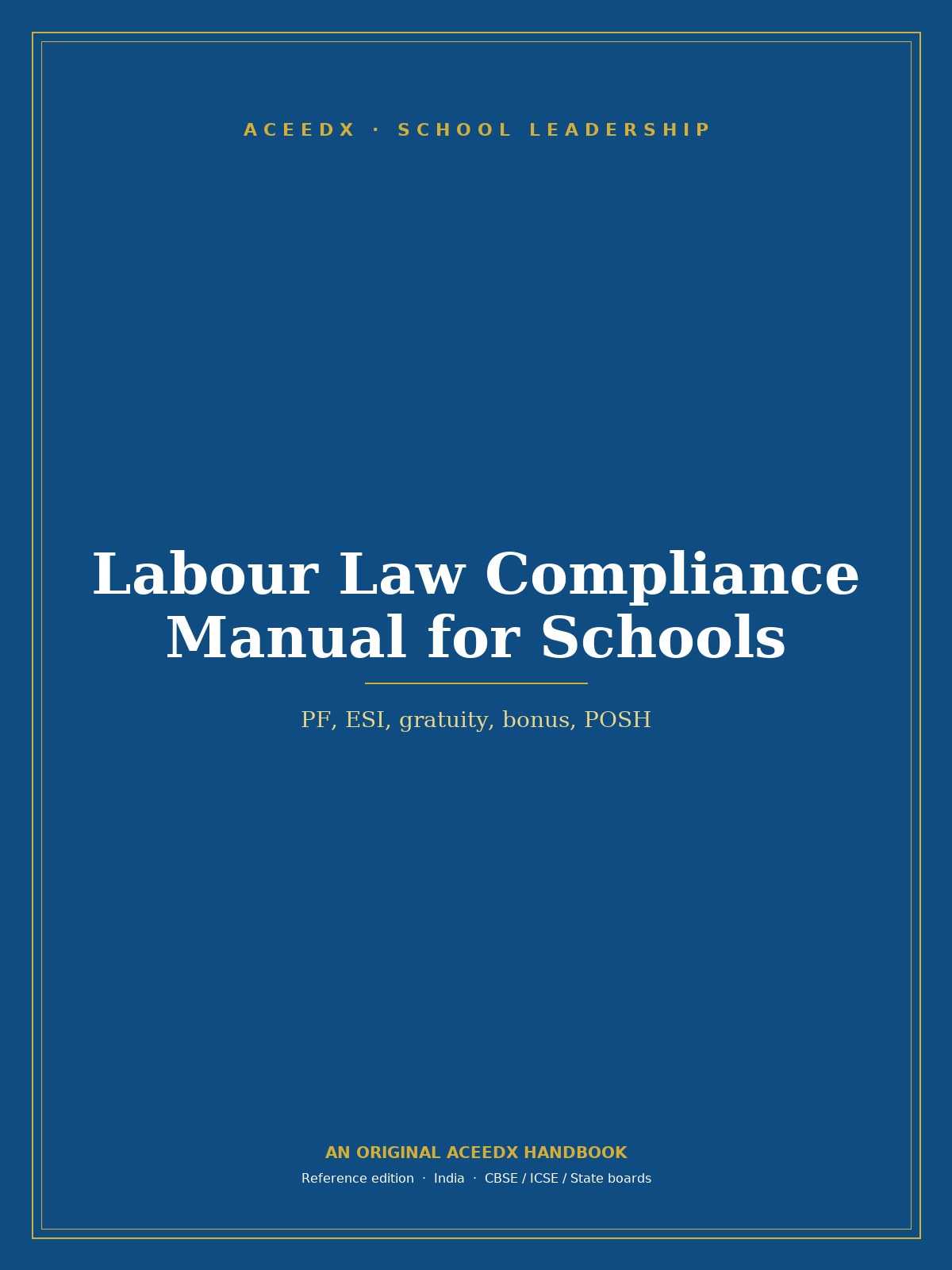 Labour Law Compliance Manual for Schools